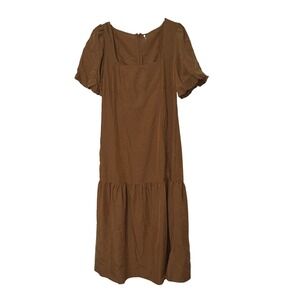 Free‎ People Midi Dress Womens XS Brown